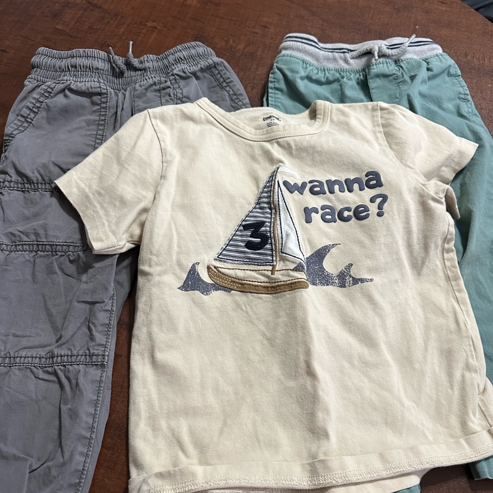 oshkosh boys 3t outfit 2 pants one shirt